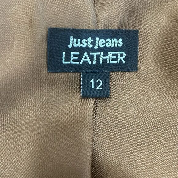 Just Jean Leather jacket coat - Picture 3 of 5
